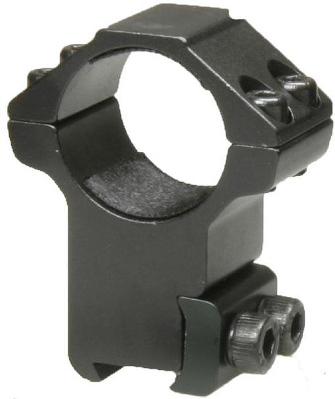 BAUER Szerelés d=25,4 mm, magas (magasság=21 mm, 11 mm-es fecskefarokhoz, Stop-Pin, alumínium)