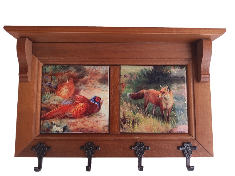 Hubert DeLuxe kulcs akasztó IV Fácánok - Róka