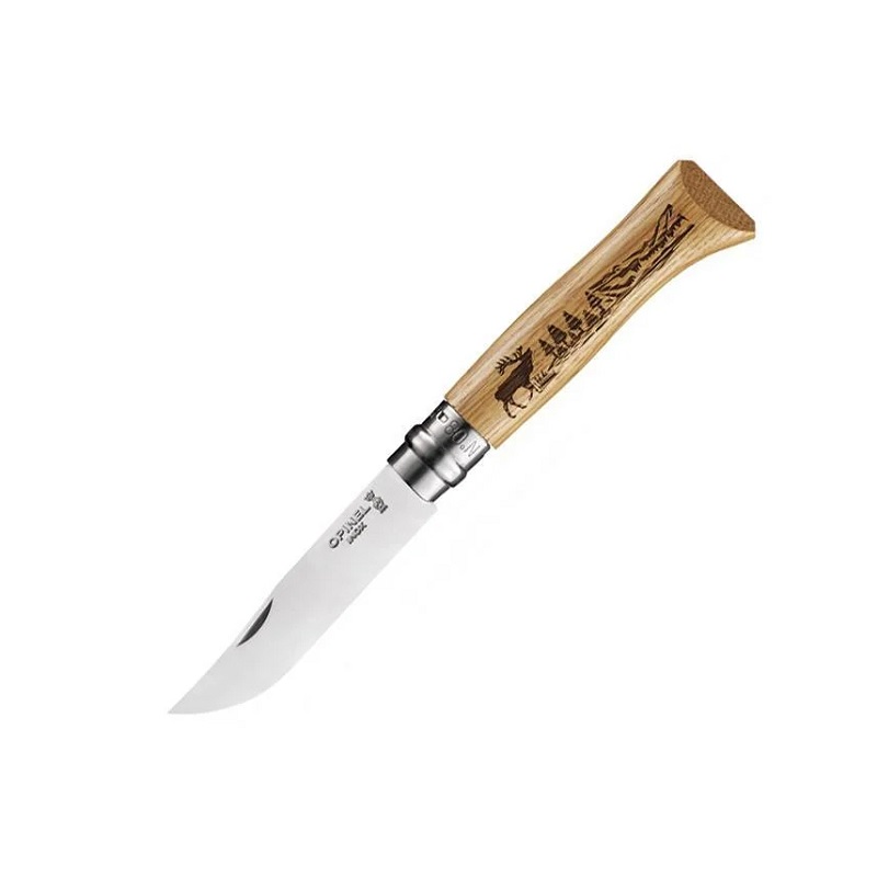 Opinel VRI N°08 Inox Animalia Deer 002332 kés