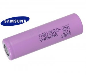 SAMSUNG SDI INR18650-35E 3500 mAh, 3,7V, 13A