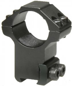 BAUER Szerelés d=25,4 mm, magas (magasság=21 mm, 11 mm-es fecskefarokhoz, Stop-Pin, alumínium)