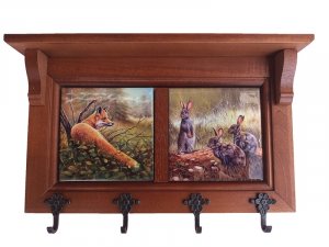 Hubert DeLuxe kulcs akasztó V Róka - Nyulak