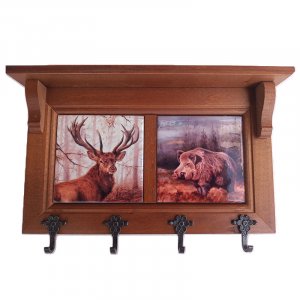 Hubert DeLuxe kulcs akasztó VI Szarvas - Vaddisznó