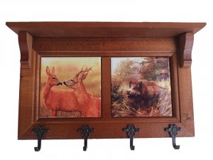 Hubert DeLuxe kulcs akasztó X Őzek - Vaddisznó