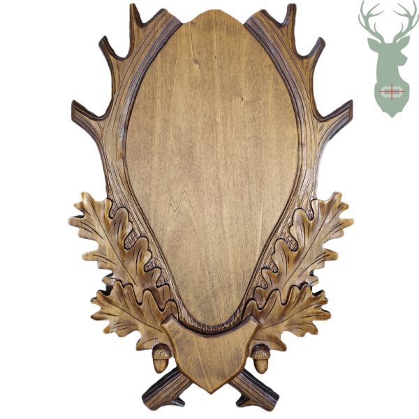 Trófea dísztalp hársfa 46cm