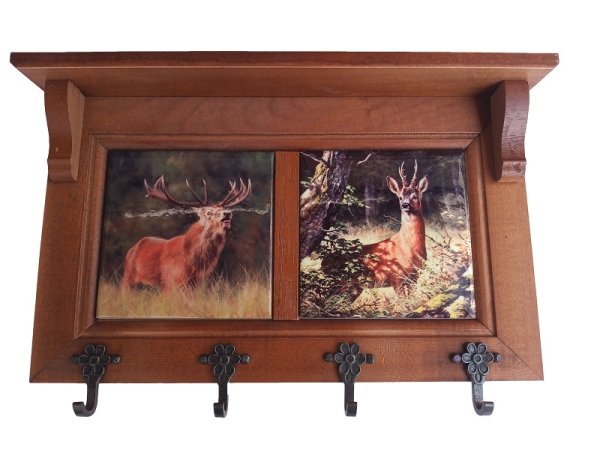 Hubert DeLuxe kulcs akasztó III Szarvas - Őz