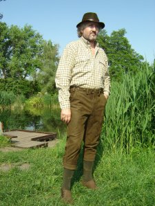 Bőr térdnadrág OLIVE