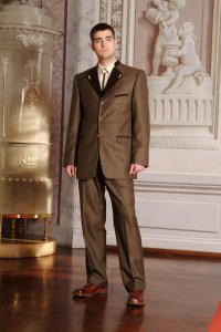 Samuel öltöny barna kockás