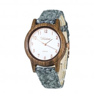 Sissy Loden szürke fa karóra