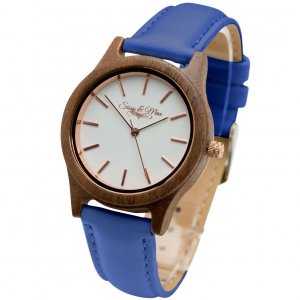 Sissy Kék fa karóra