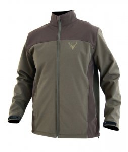 TROPHY softshell kabát GREEN/BROWN