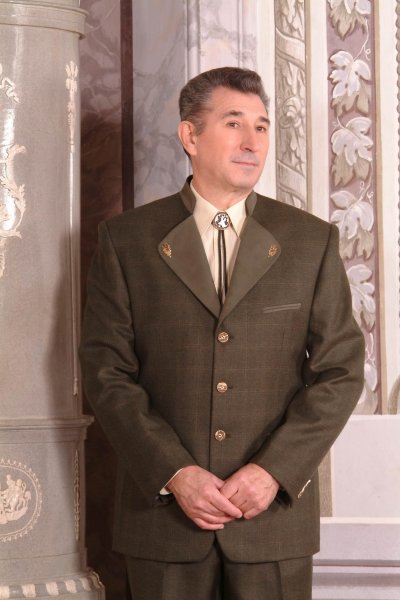 Máté öltöny zöld kockás